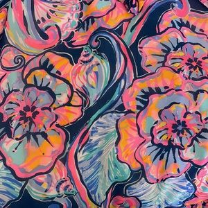 Lilly Pulitzer dress xs. So cute. Impossible to photograph. Off the shoulder.